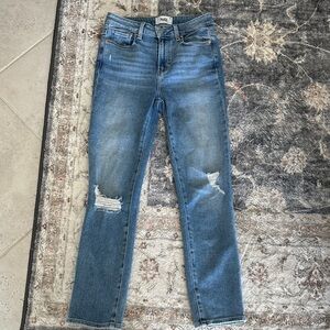 PAIGE Cindy Speak Easy Destructed Jeans
